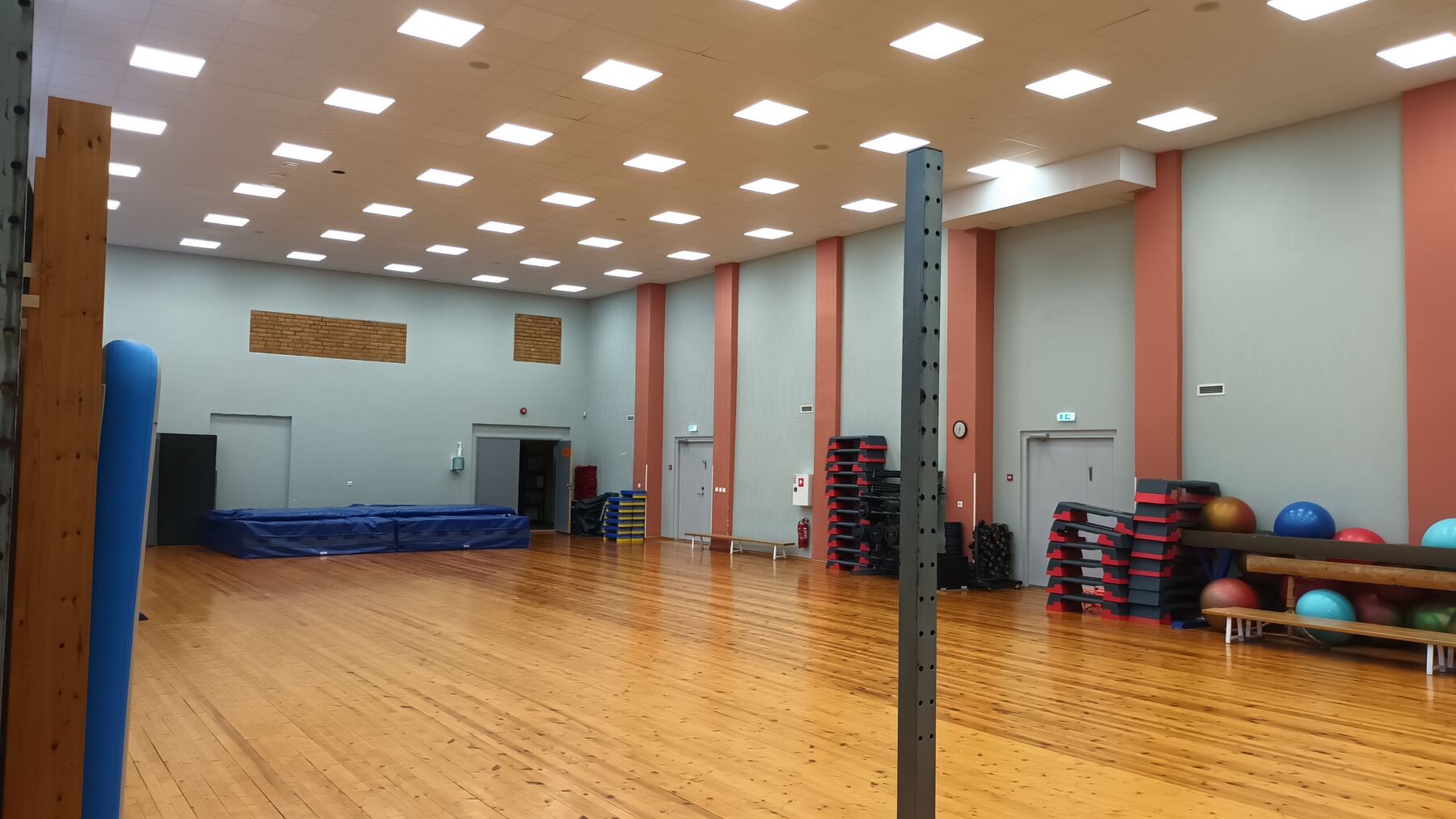 Spordisaal LED-valgustusega